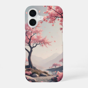 Dreamy Cherry Blossom Landscape iPhone 16 Case