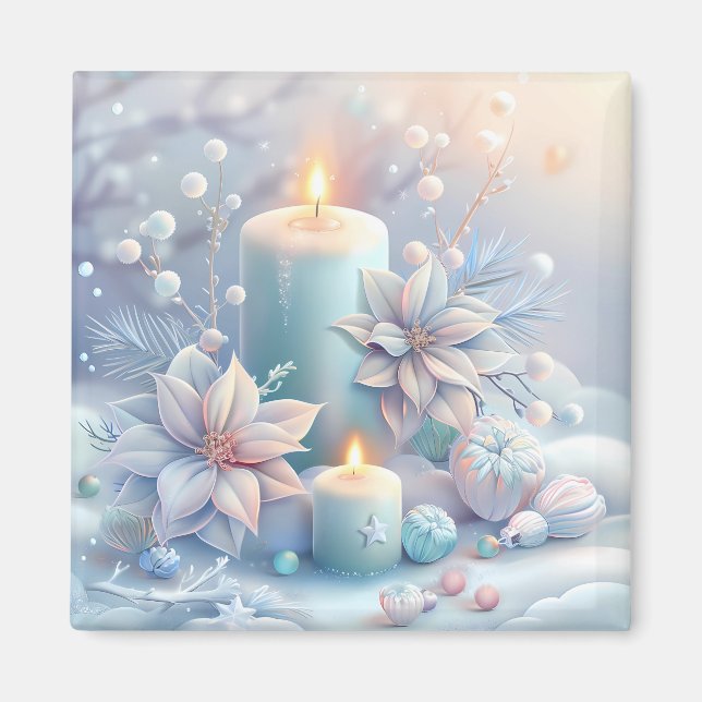 Dreamy Christmas Candles Magnet (Front)
