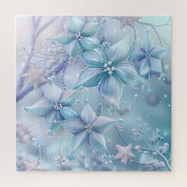 Dreamy Christmas Floral Puzzle (Vertical)