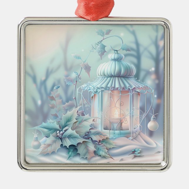 Dreamy Christmas Lantern Ornament (Front)