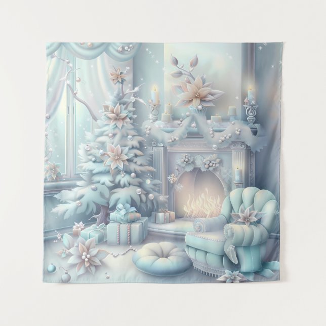Dreamy Christmas Room Tapestry (Front)