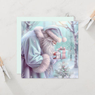 Dreamy Christmas Santa Greeting Card