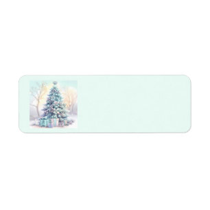 Dreamy Christmas Tree Address Labels