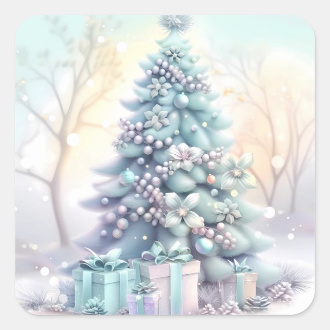Dreamy Christmas Tree Sticker (Front)