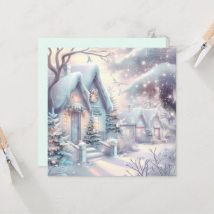 Dreamy Christmas Village Greeting Card