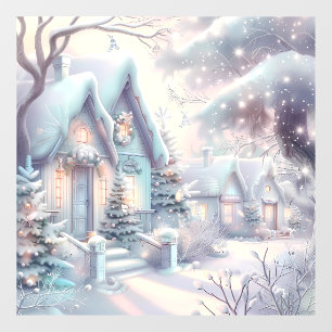 Dreamy Christmas Village Window Cling