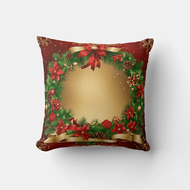 Dreamy Christmas Watercolour Pillows & Throws (Front)