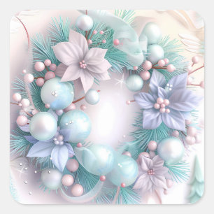 Dreamy Christmas Wreath Sticker