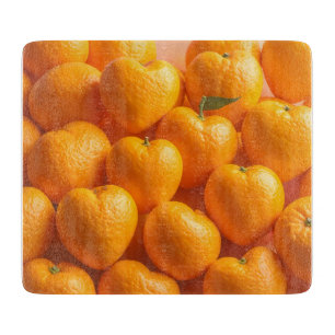 Dreamy Citrus Heart Cutting Board