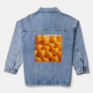 Dreamy Citrus Heart Denim Jacket