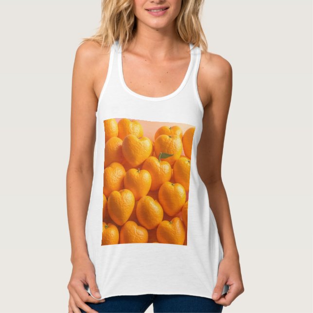 Dreamy Citrus Heart Singlet (Front)