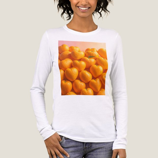 Dreamy Citrus Heart Tri-Blend Shirt (Front)