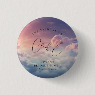 Dreamy Cloud 9 bridal 3 Cm Round Badge