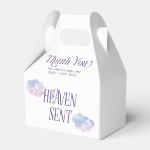 Dreamy Clouds Heaven Sent Girl Baby Shower Favour Box