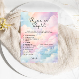 Dreamy Clouds Price is Right Baby Shower Game