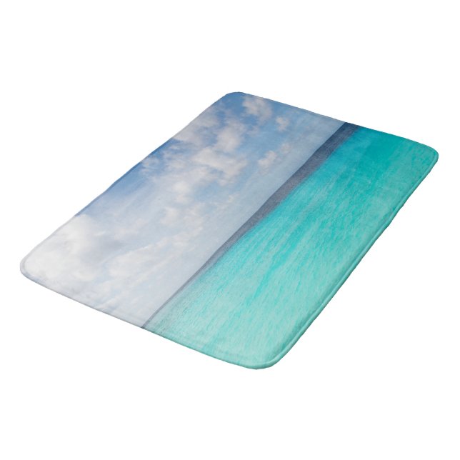 Dreamy Cloudy Ocean Bliss 2 #travel #art Bath Mat (Angled)