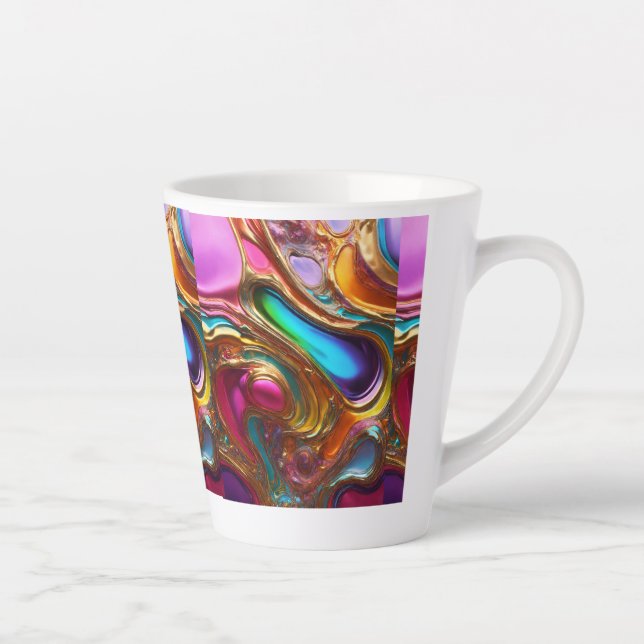 Dreamy Colourful Latte Mug (Right)