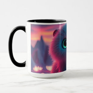Dreamy Cosmic Kitten Magical Fantasy Nightscape Mug