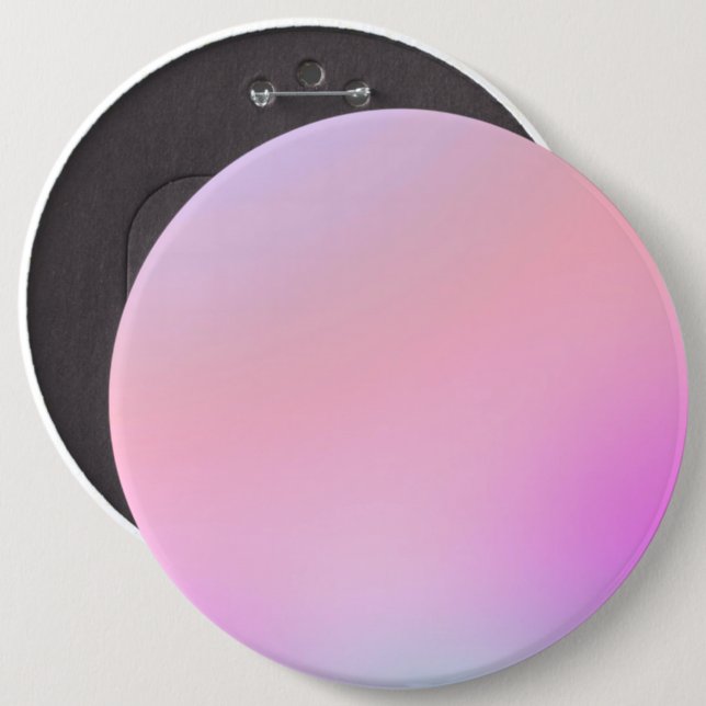 Dreamy Cotton Candy Pastel Gradient 6 Cm Round Badge (Front & Back)