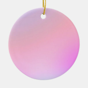 Dreamy Cotton Candy Pastel Gradient Ceramic Tree Decoration