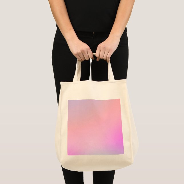 Dreamy Cotton Candy Pastel Gradient Tote Bag (Front (Product))