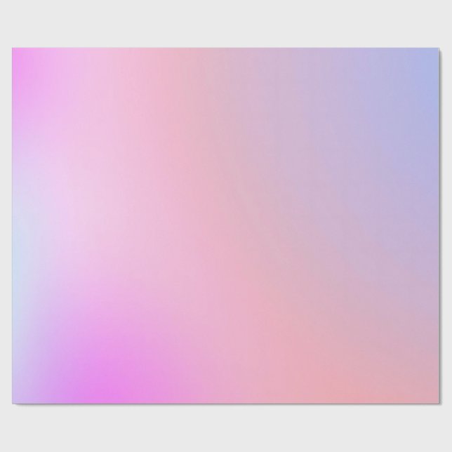 Dreamy Cotton Candy Pastel Gradient Wrapping Paper (Flat)