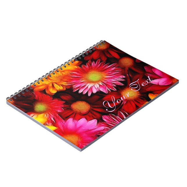 Dreamy Daisies Floral  Notebook (Left Side)