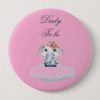 Dreamy Days with Rosie the Elephant. 10 Cm Round Badge