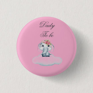 Dreamy Days with Rosie the Elephant.  3 Cm Round Badge