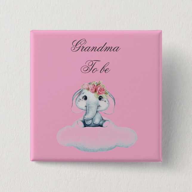 Dreamy Days with Rosie the Elephant.  Button (Front)