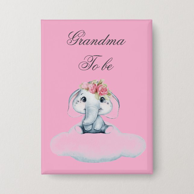 Dreamy Days with Rosie the Elephant.  Button (Front)