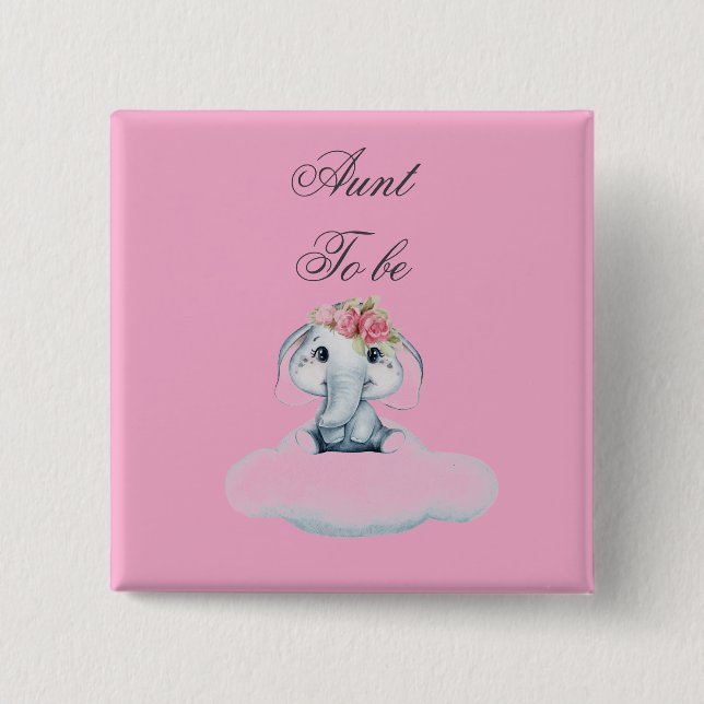 Dreamy Days with Rosie the Elephant.  Button (Front)