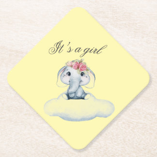 Dreamy Days with Rosie the Elephant. Paper Coaster