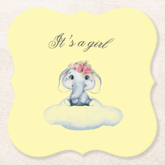 Dreamy Days with Rosie the Elephant. Paper Coaster