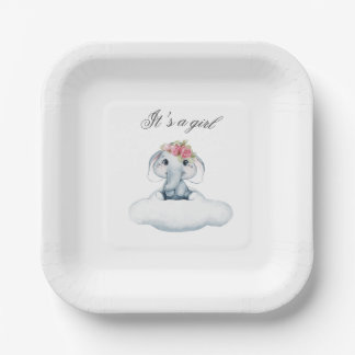 Dreamy Days with Rosie the Elephant. Paper Plate