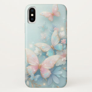 Dreamy Delight: Sparkling Pastel Blue & Pink Butte Case-Mate iPhone Case