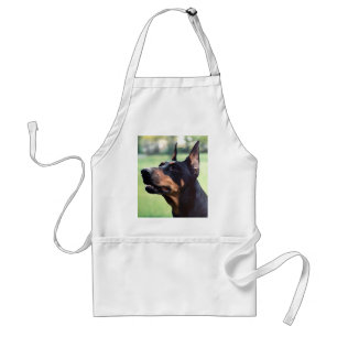 Dreamy Doberman Pinscher Face Painting Standard Apron