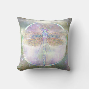 Dreamy Dragonfly “Messenger of Becoming Light” Cushion