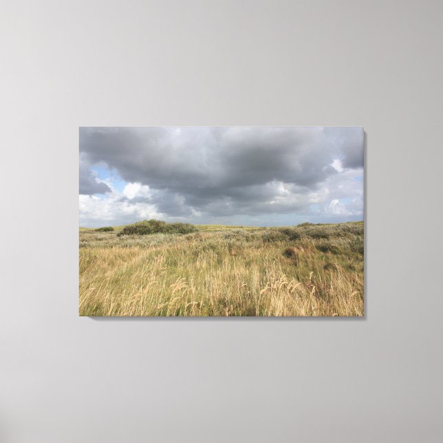 Dreamy Dune Landscape with Dramatic Sky Canvas Print (Front)