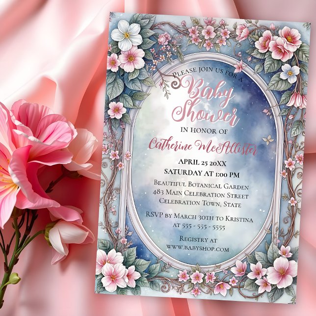 Dreamy Enchanted Garden in Spring Baby Shower Invitation (Creator Uploaded)