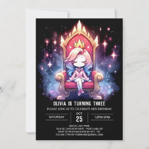 Dreamy Enchanted Princess Birthday Invitation