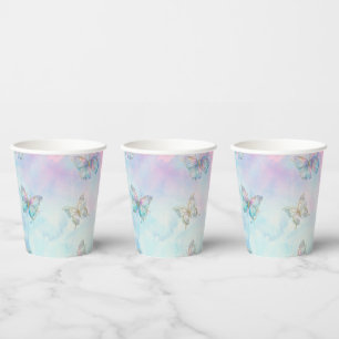 Dreamy Enchanted to Meet You Butterfly Paper Cups