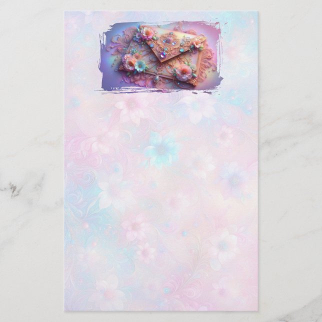 Dreamy Envelope Stationery (Front)