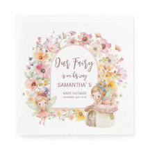 Dreamy Fairyland Baby Shower Party Napkins
