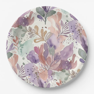 Dreamy Feminine Design Paper Plate