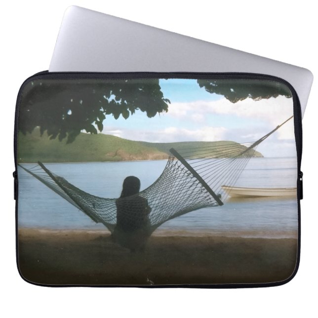 Dreamy Fiji Beach Landscape  Laptop Sleeve (Front)