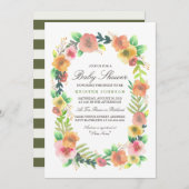 Dreamy Floral Baby Shower Invitation (Front/Back)