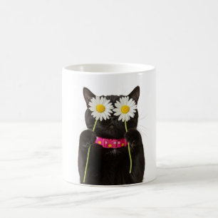 Dreamy Floral Cat Mug