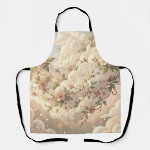 Dreamy Floral Clouds Cherry Blossom Apron