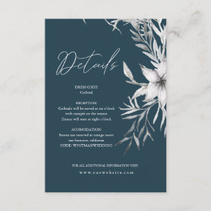 Dreamy Floral Details Enclosure Card